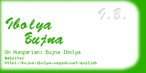 ibolya bujna business card